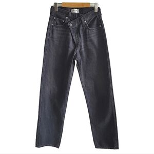Agolde Black Wash Criss-Cross Jeans Size 24